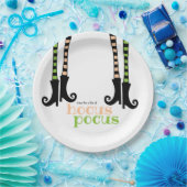 Cute Witch Leggings Boots Hocus Pocus Halloween Papieren Bordje (Feest)