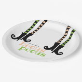 Cute Witch Leggings Boots Hocus Pocus Halloween Papieren Bordje (Gekanteld)