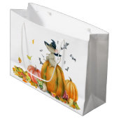 Cute Witch Mouse Waterverf Groot Cadeauzakje (Voorkant Gekanteld)