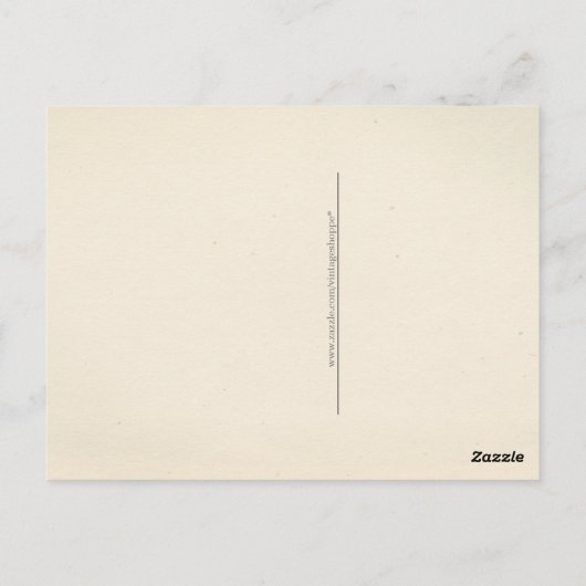 Cute  Witch op Broom Halloween Briefkaart (Achterkant)