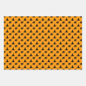 Cute Witch Pet Halloween Pattern Inpakpapier Vel (Voorkant)