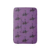 Cute Witch Riding Broom Thunder_Cove Halloween Badmat (Voorkant Verticaal)