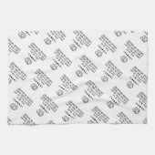 Cute Witch Tea Gathering Kitchen Towel Theedoek (Horizontaal)