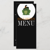 Cute Witch Toad, Halloween Menu (Voorkant / Achterkant)