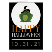 Cute Witch Toad, Happy Halloween (Voorkant)