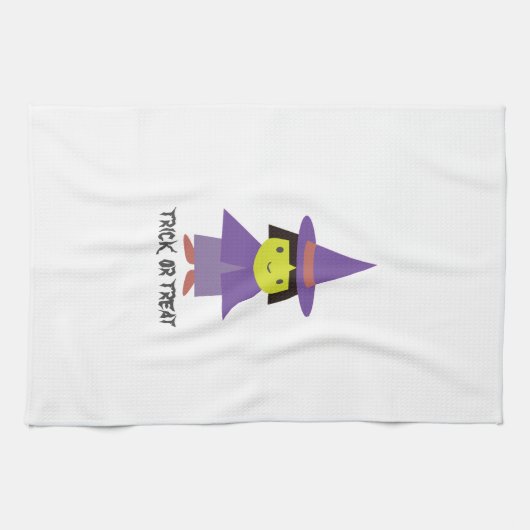 Cute Witch - Trick or treat Theedoek (Horizontaal)