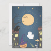 Cute Witch | Uitnodiging van Halloween Birthday (Achterkant)