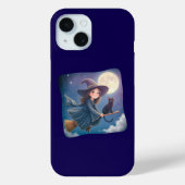 Cute Witch With Cat iPhone / iPad case (Achterkant)