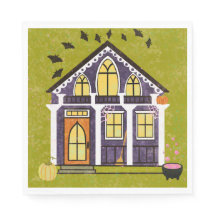 Cute Witchy Haunted Halloween Cottage 