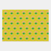 Cute Witchy Mystical Eye in Yellow Pink Green Inpakpapier Vel (Voorkant 2)