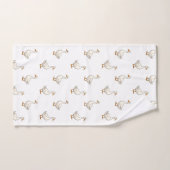 Cute Witte Gans Patroon Bad Handdoek (Handdoek)