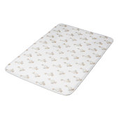 Cute Witte Gans Patroon Badmat (Gekanteld)