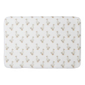 Cute Witte Gans Patroon Badmat (Voorkant)