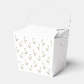 Cute Witte Gans Patroon Bedankdoosjes (Voorkant Zijde)