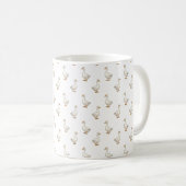 Cute Witte Gans Patroon Koffiemok (Voorkant rechts)