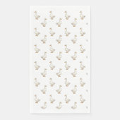 Cute Witte Gans Patroon Servet (Voorkant)