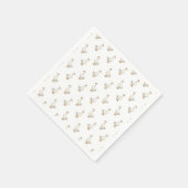 Cute Witte Gans Patroon Servet (Hoek)