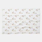 Cute Witte Gans Patroon Theedoek (Horizontaal)