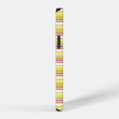 Cute witte gele strepen iPhone hoesje (Rechterkant)