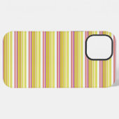 Cute witte gele strepen iPhone hoesje (Achterkant horizontaal)