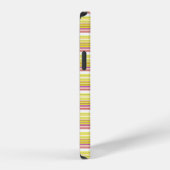 Cute witte gele strepen iPhone hoesje (Rechterkant)