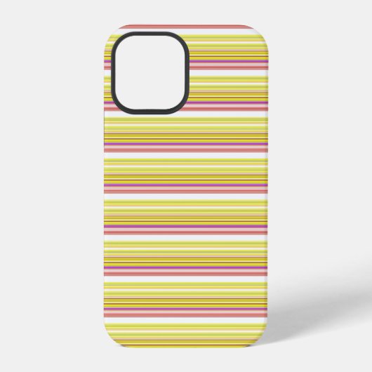 Cute witte gele strepen iPhone hoesje (Achterkant)