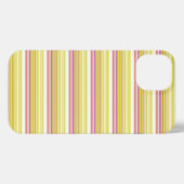 Cute witte gele strepen iPhone hoesje (Achterkant horizontaal)