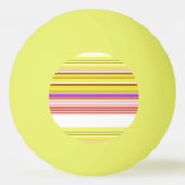 Cute witte gele strepen pingpongbal (Achterkant)