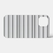 Cute witte grijze strepen Case-Mate iPhone case (Achterkant (horizontaal))