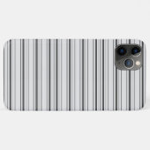 Cute witte grijze strepen Case-Mate iPhone case (Achterkant (horizontaal))