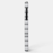 Cute witte grijze strepen Case-Mate iPhone case (Achterkant/links)
