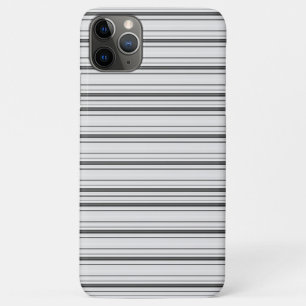 Cute witte grijze strepen Case-Mate iPhone case
