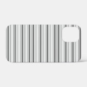 Cute witte grijze strepen Case-Mate iPhone case (Achterkant (horizontaal))