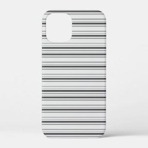 Cute witte grijze strepen Case-Mate iPhone case