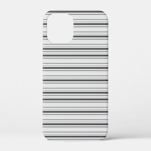 Cute witte grijze strepen Case-Mate iPhone case (Achterkant)