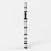 Cute witte grijze strepen Case-Mate iPhone case (Achterkant/rechts)