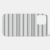 Cute witte grijze strepen Case-Mate iPhone case (Achterkant (horizontaal))