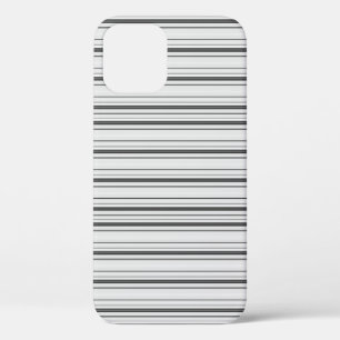 Cute witte grijze strepen Case-Mate iPhone case