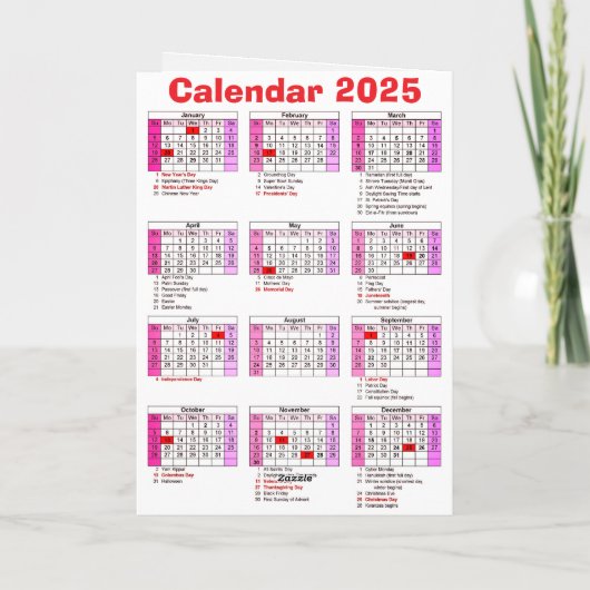 Cute Witte Kat Kalendar 2025 Gepersonaliseerd Kaart (Achterkant)