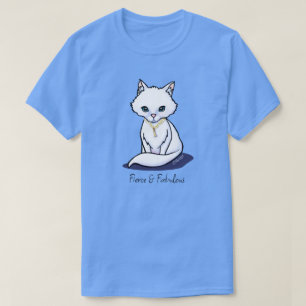 Cute Witte Kat T-Shirt