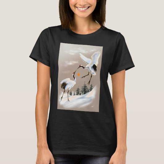 Cute Witte Konijnen Bunny Weide Dames T-Shirt (Voorkant)