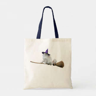 Cute Witte Perzische Kat Trick-or-Treat-Tas Tote Bag