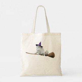 Cute Witte Perzische Kat Trick-or-Treat-Tas Tote Bag