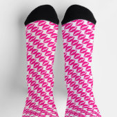 Cute witte roze kussen patroon stropdas sokken (Top)