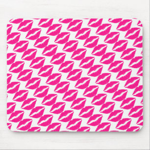Cute witte roze kussenpatroon stropdas muismat