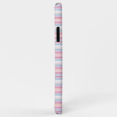 Cute witte roze strepen Case-Mate iPhone case (Achterkant/rechts)