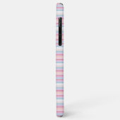 Cute witte roze strepen Case-Mate iPhone case (Achterkant/links)
