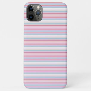 Cute witte roze strepen Case-Mate iPhone case