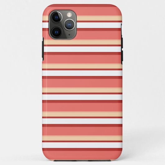 Cute witte roze strepen Case-Mate iPhone case (Achterkant)