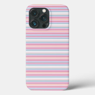 Cute witte roze strepen Case-Mate iPhone case